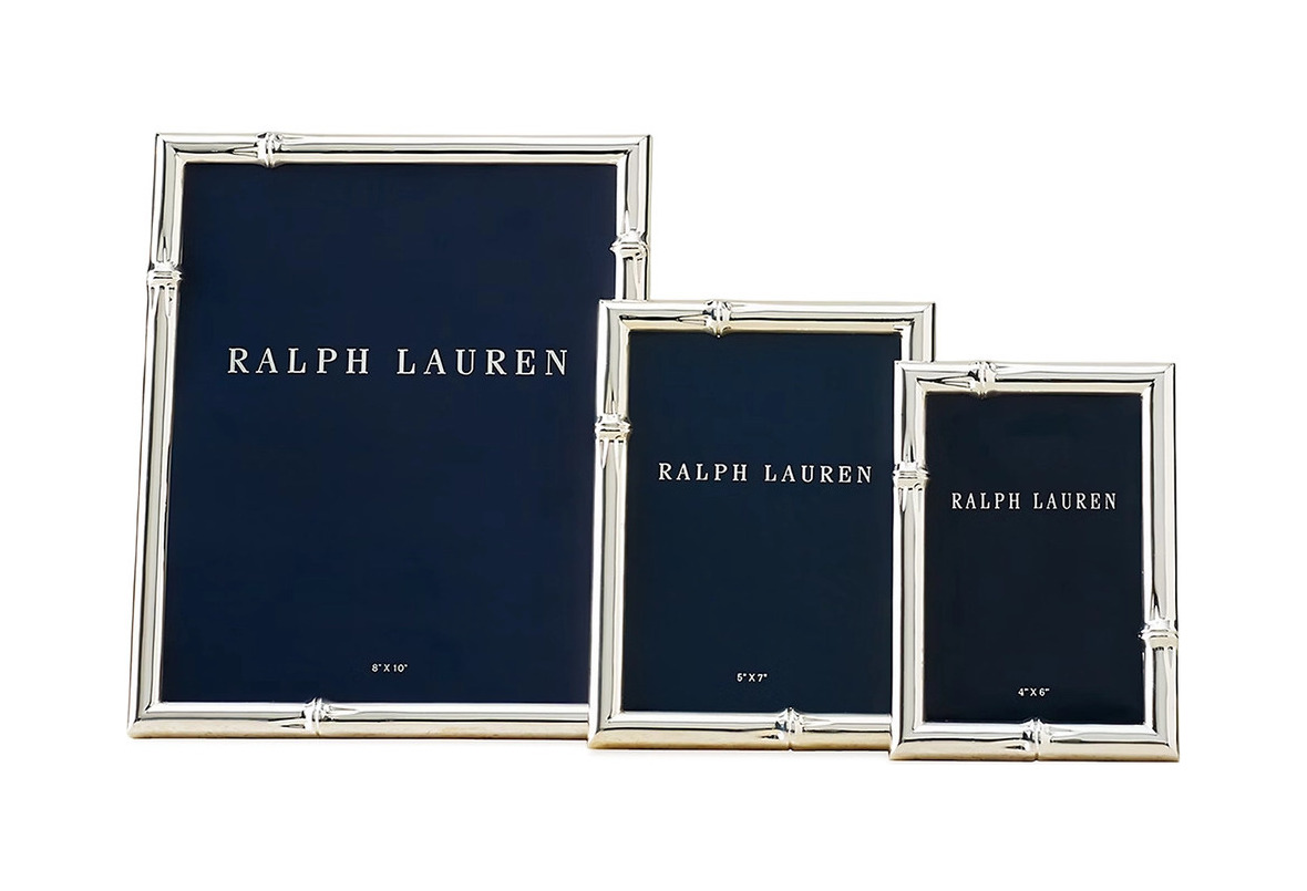 Фоторамка BRYCE 20х25 посеребренная латунь Ralph Lauren Home 682857356001