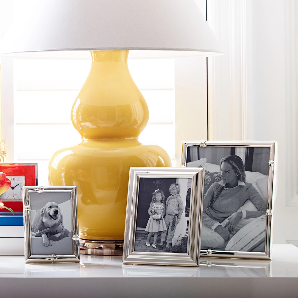 Фоторамка BRYCE 20х25 посеребренная латунь Ralph Lauren Home 682857356001