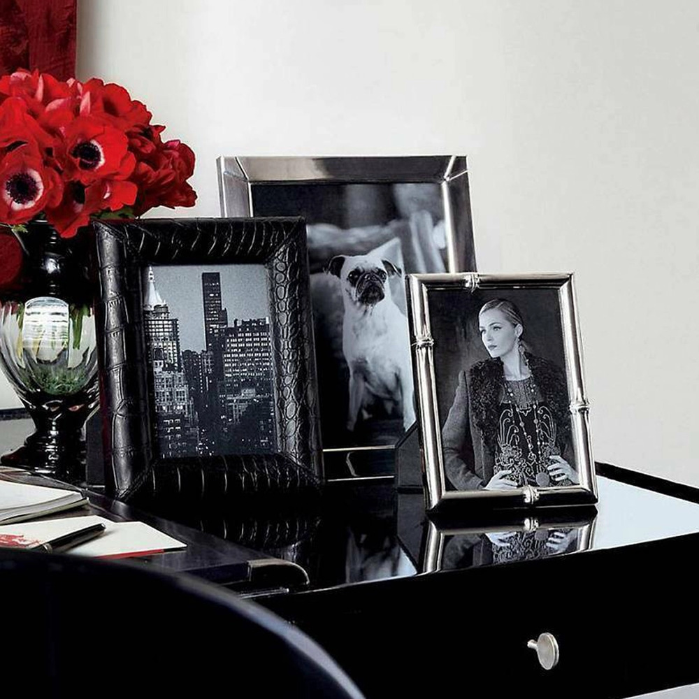 Фоторамка BRYCE 20х25 посеребренная латунь Ralph Lauren Home 682857356001