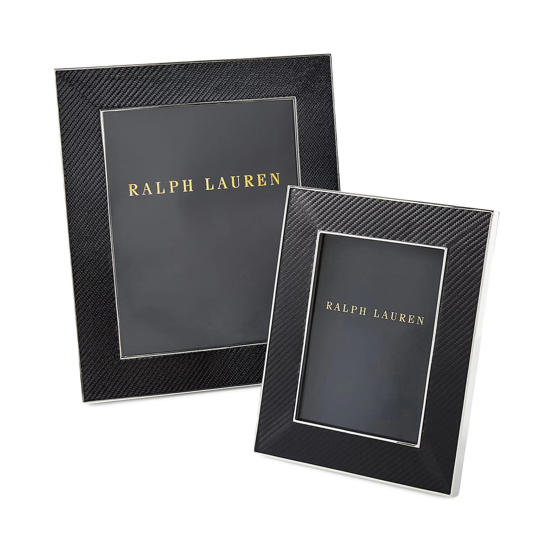 Фоторамка SUTTON 13x18 карбон, полированный никель Ralph Lauren Home 682662672001