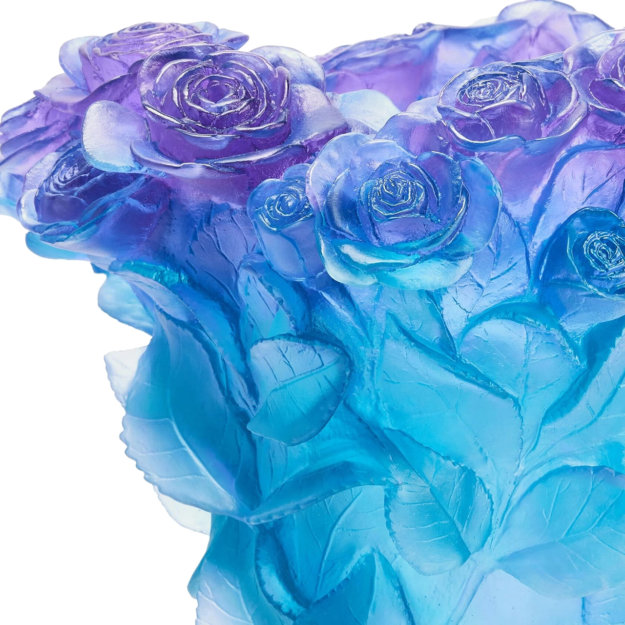 Ваза для цветов ROSES 30 см хрусталь ультрафиолетовая Daum 03547-2