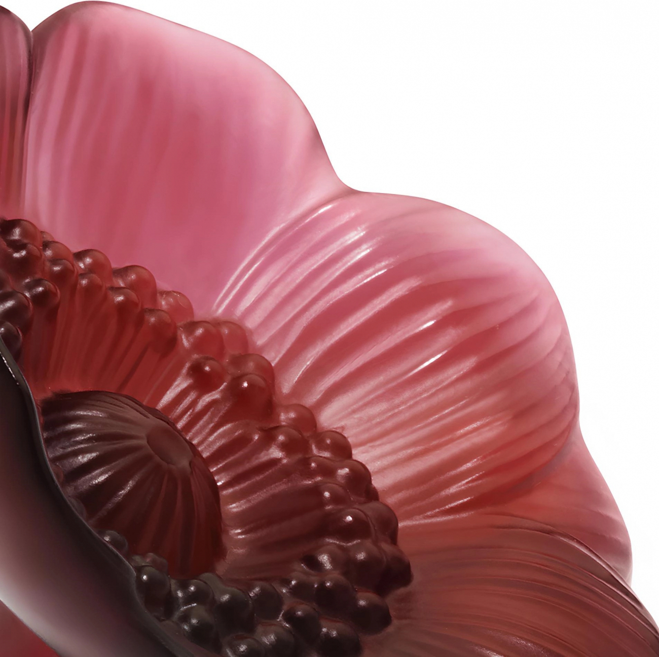 Статуэтка Anemone Цветок маленький 6 см красный, хрусталь Lalique 10443200