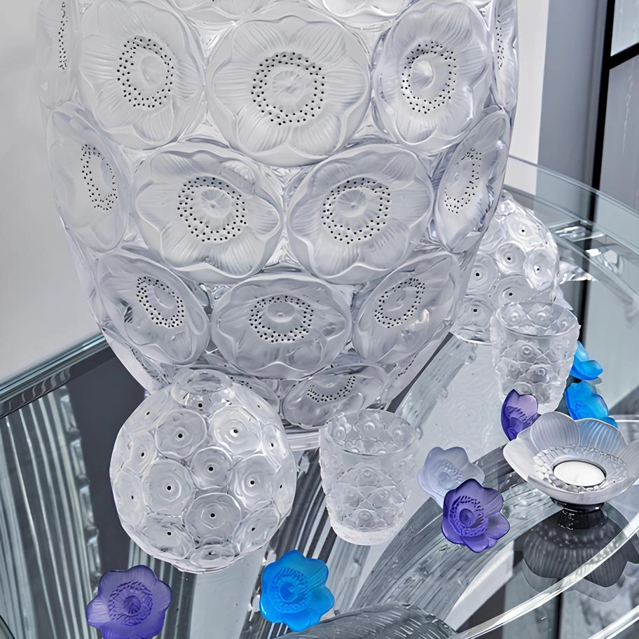 Статуэтка Anemone фиолетовая, хрусталь Lalique 10443300