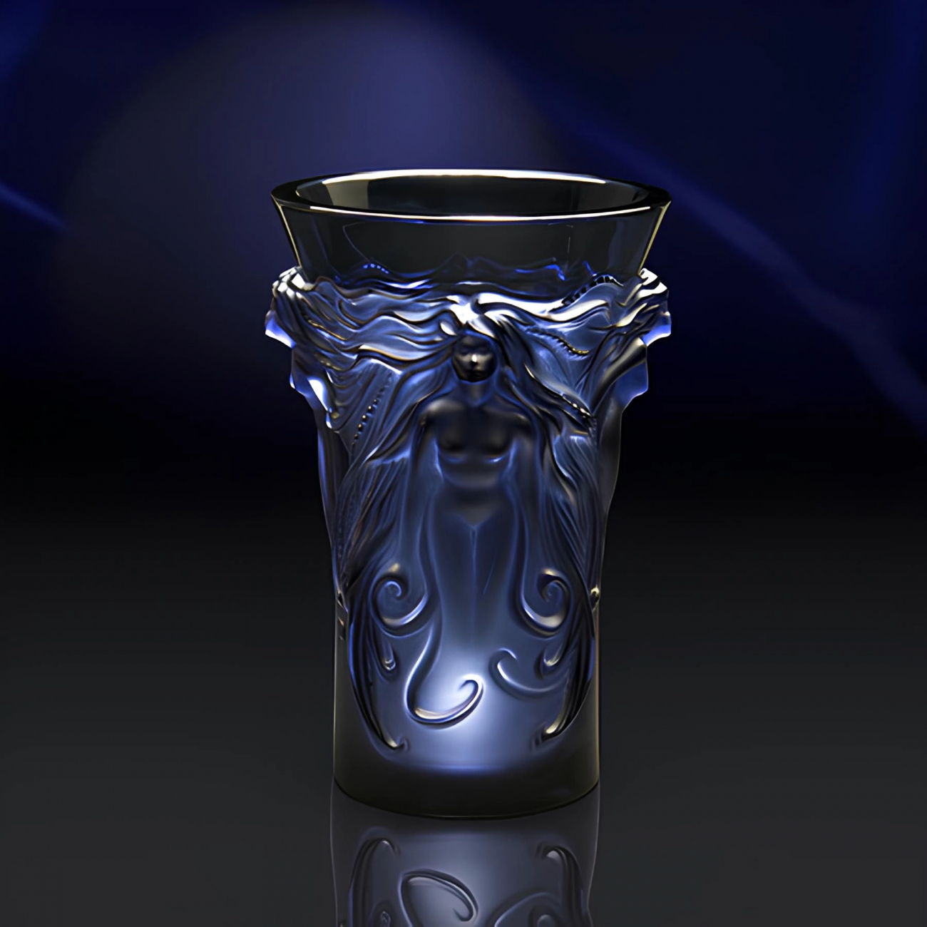 Ваза Fantasia 17.7 см синяя, хрусталь – 2