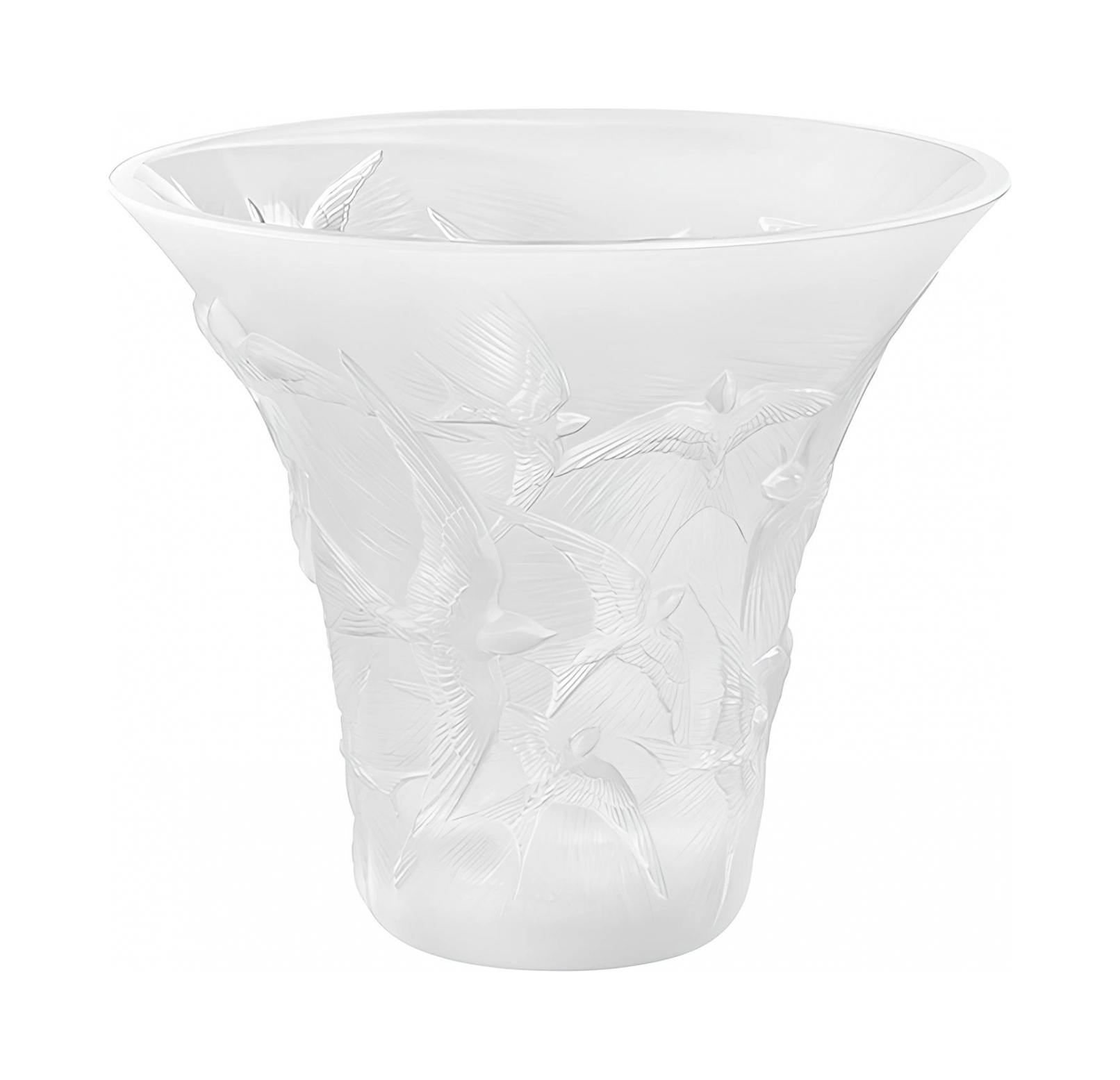 Ваза Hirondelles 29 см прозрачная, хрусталь