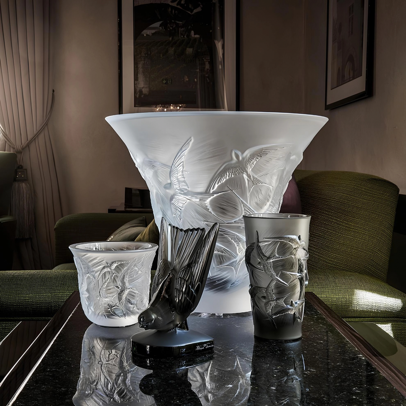 Ваза Hirondelles 29 см прозрачная, хрусталь – 2