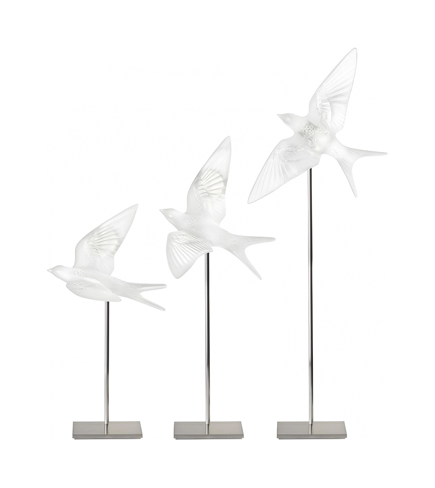 Статуэтка Hirondelles Ласточка с поднятыми крыльями прозрачная, хрусталь – 2