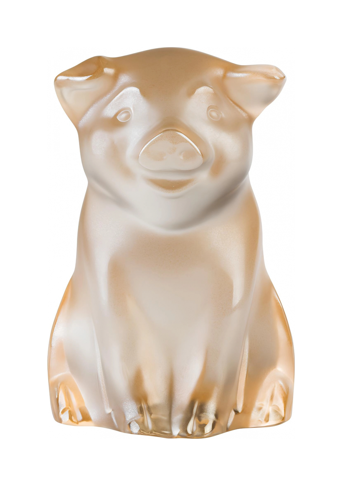 Статуэтка Pig Поросёнок 10 см золотистый, хрусталь