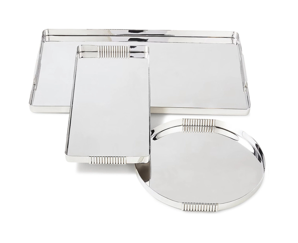 Поднос THORPE круглый 30 см сталь Ralph Lauren Home 680886610001
