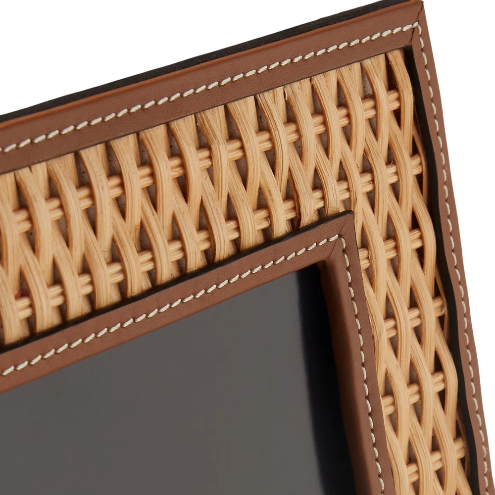 Фоторамка BAILEY 20x25 ротанг, кожа Ralph Lauren Home 682928875001