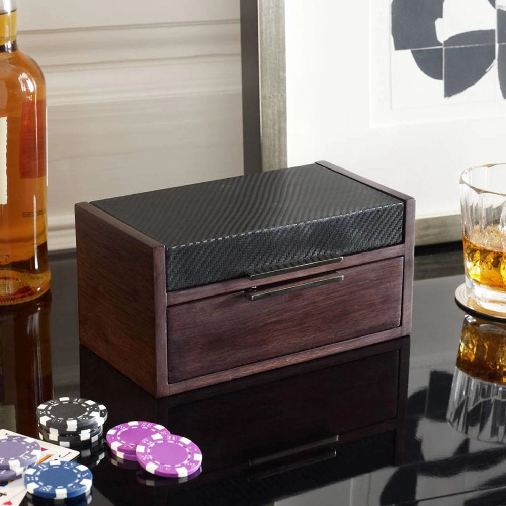 Набор для игры в покер SUTTON карбон Ralph Lauren Home 682582858001