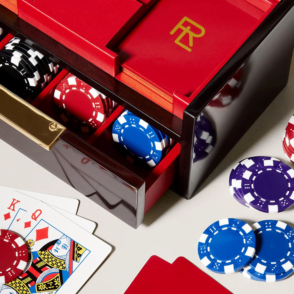 Набор для игры в покер SUTTON красный Ralph Lauren Home 682912942001