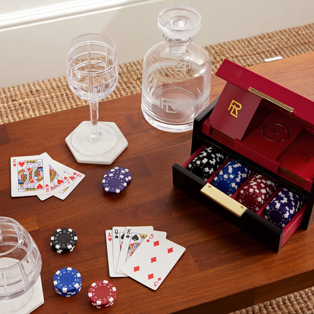 Набор для игры в покер SUTTON красный Ralph Lauren Home 682912942001