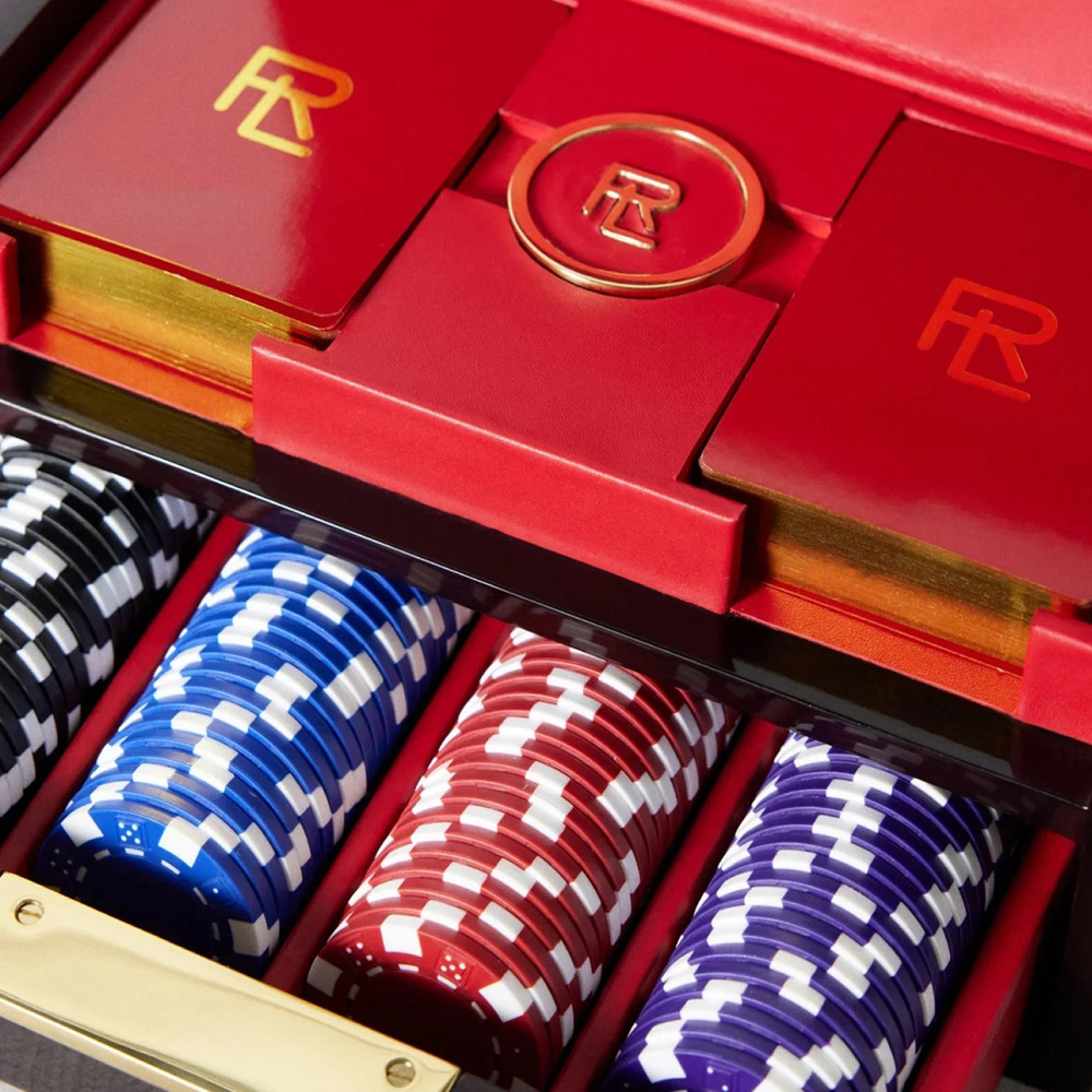 Набор для игры в покер SUTTON красный Ralph Lauren Home 682912942001