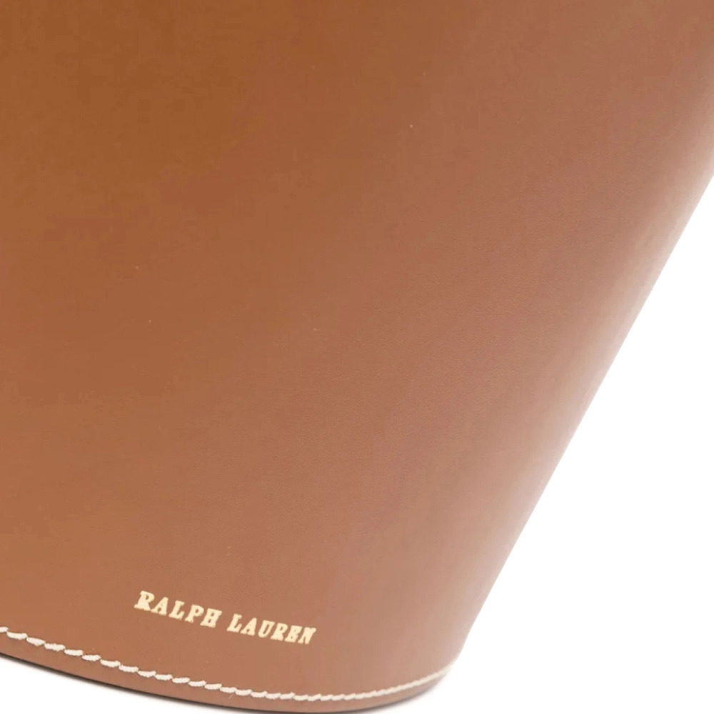 Ведро для мусора BRENNAN коричневая кожа Ralph Lauren Home 682662666001