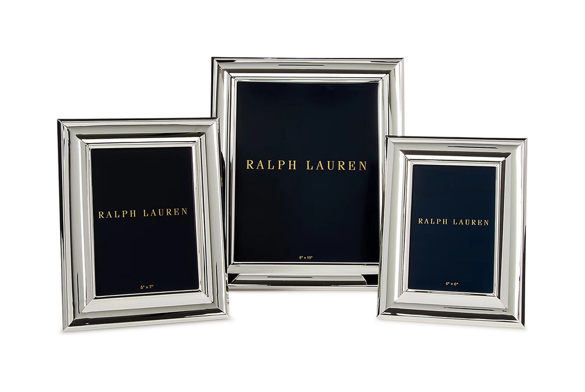 Фоторамка OLIVIER 13х18 посеребренная латунь Ralph Lauren Home 682857353001