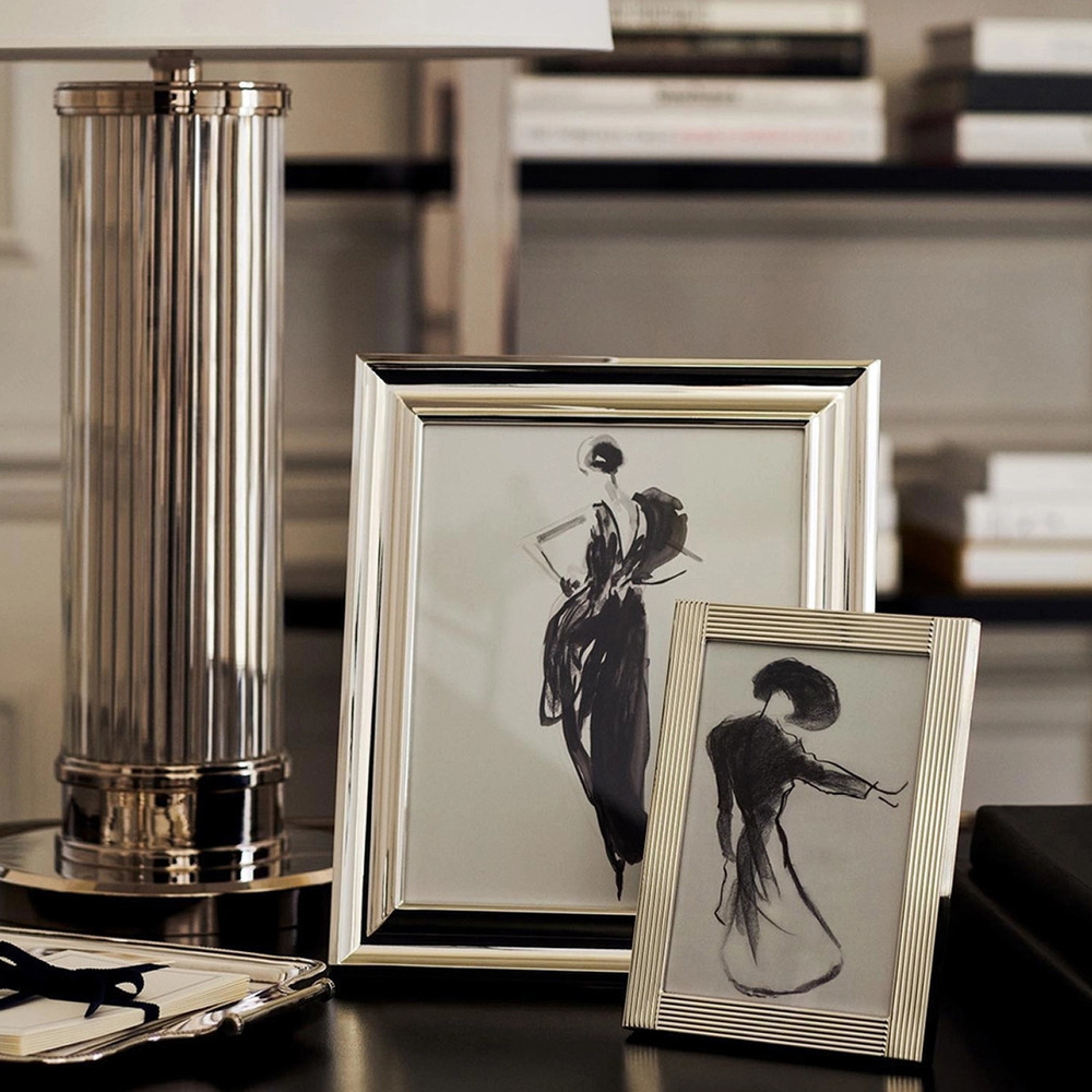 Фоторамка OLIVIER 13х18 посеребренная латунь Ralph Lauren Home 682857353001