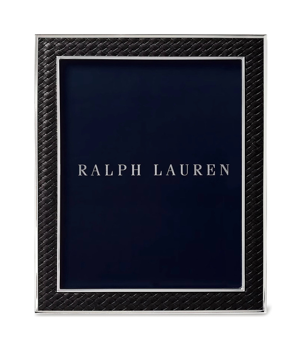 Фоторамка BROCKTON 20х25 черная кожа, посеребрение