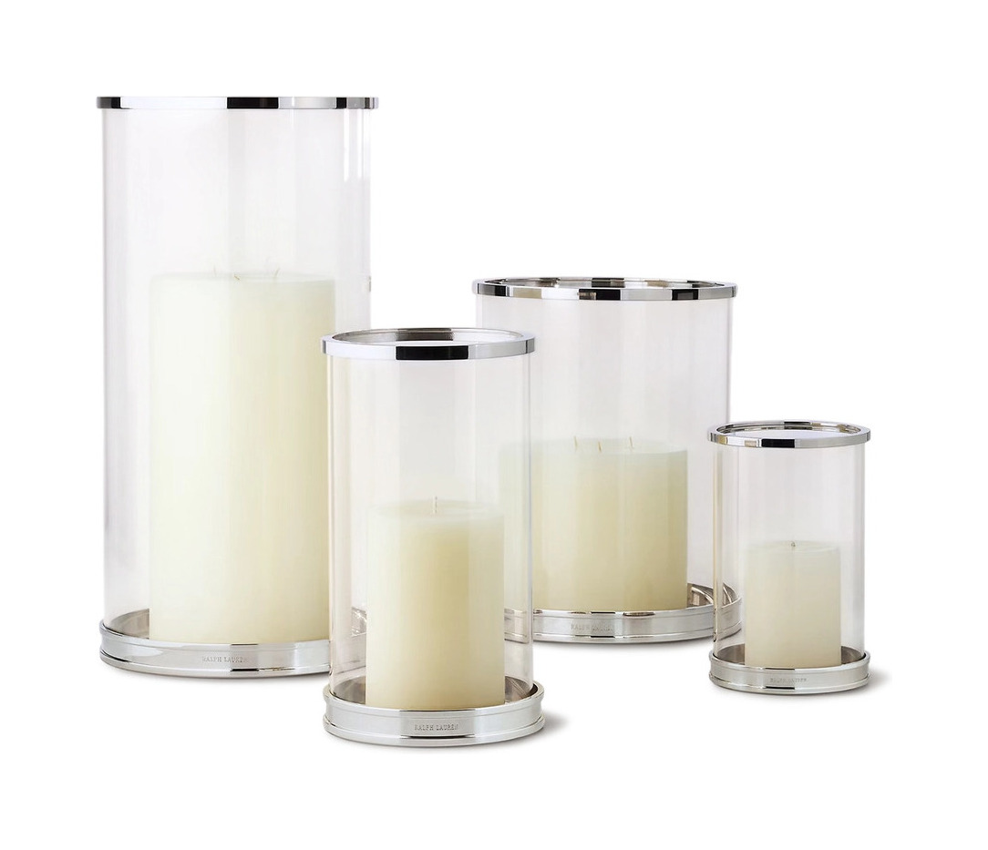 Подсвечник MODERN S полированный никель Ralph Lauren Home 682857123002