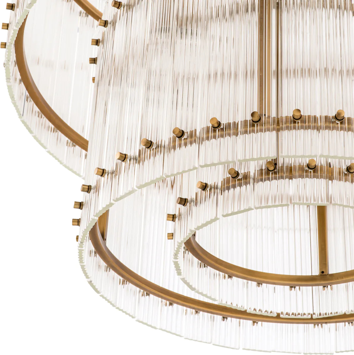 Люстра RUBY L 93 см прозрачное стекло, античная латунь Eichholtz 112270