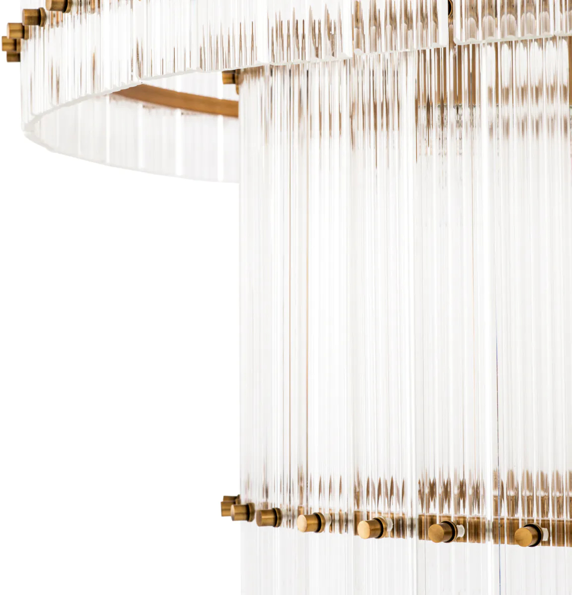 Люстра RUBY L 93 см прозрачное стекло, античная латунь Eichholtz 112270