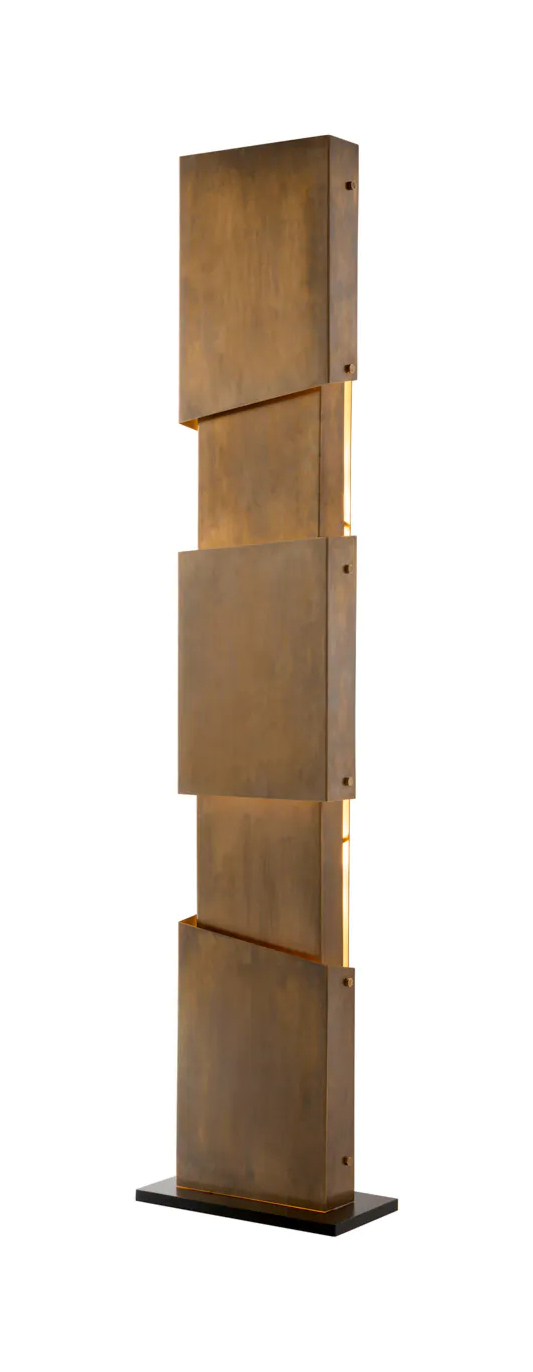 Торшер SHADOW 178 см старинная латунь