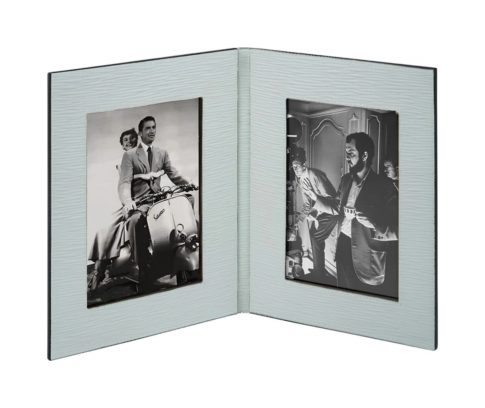 Фоторамка BOOK двойная 47х28 кожа мятная – 2