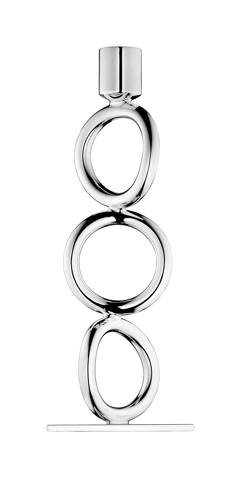 Подсвечник VERTIGO 23 см посеребрение