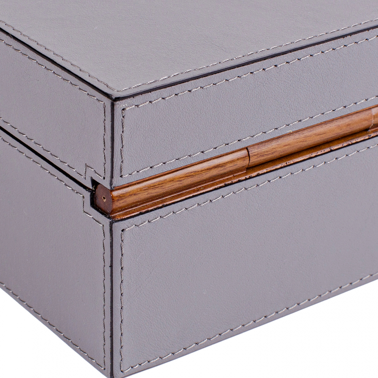 Шкатулка для запонок FRANK кожа серая GIOBAGNARA GS020F71ST71