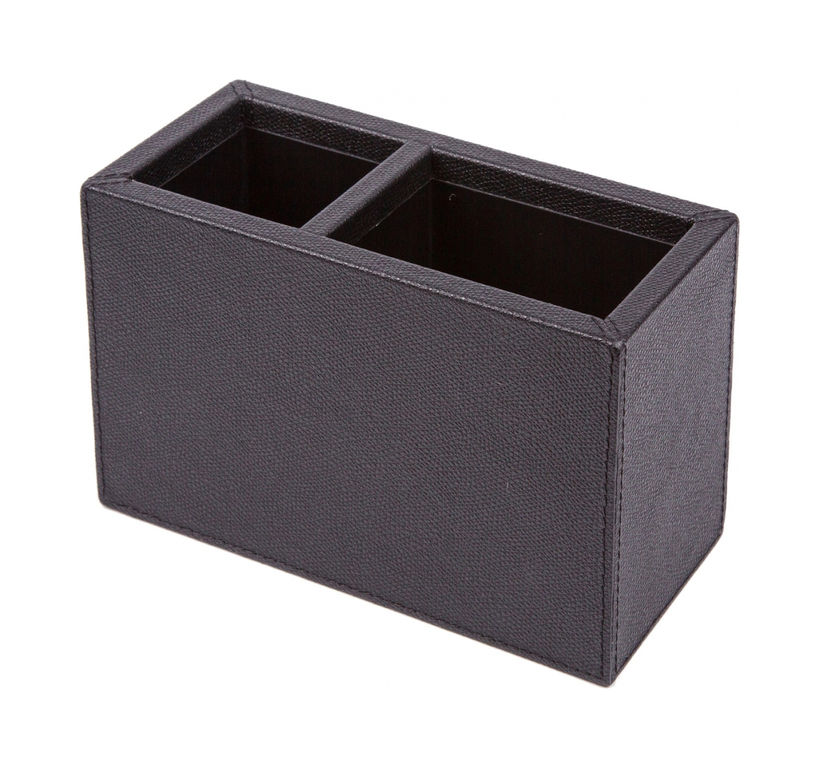 Стакан для ручек DUEBIC кожа двойной черный