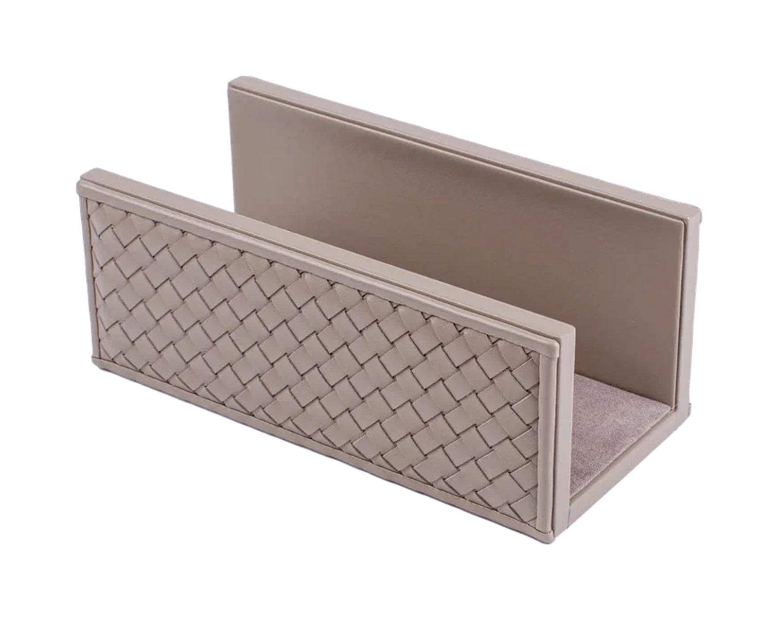 Подставка для писем CELIO 21x10 см кожа серая