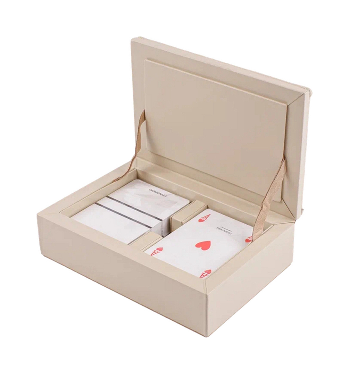 Набор игральных карт EVA кожа слоновая кость