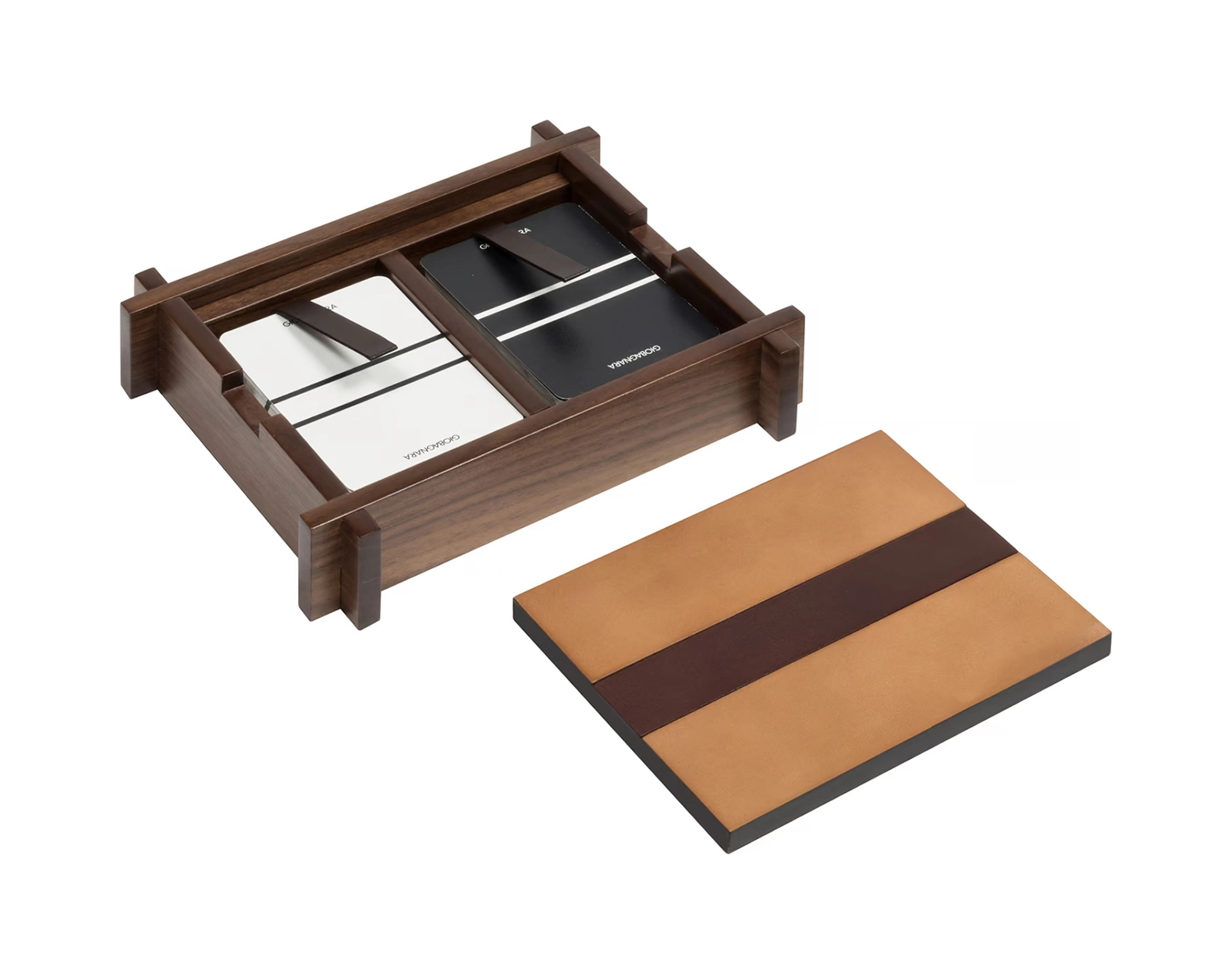 Набор игральных карт STRUCTURA орех, кожа