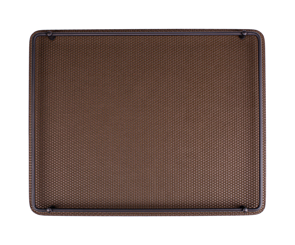 Поднос прямоугольный RONDO 36.5x46.5 см коричневый – 2
