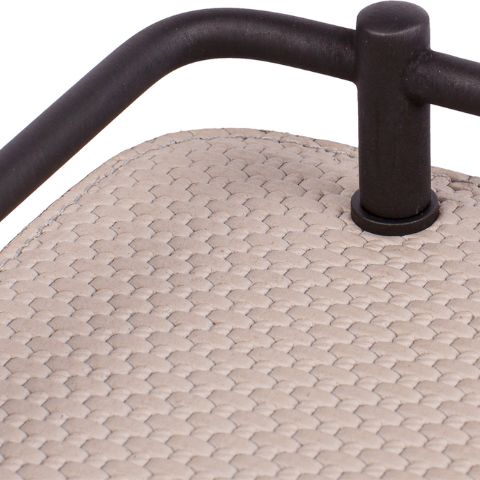 Поднос прямоугольный RONDO 36.5x46.5 см светло-серый GIOBAGNARA TV503BRONZEX37ST37