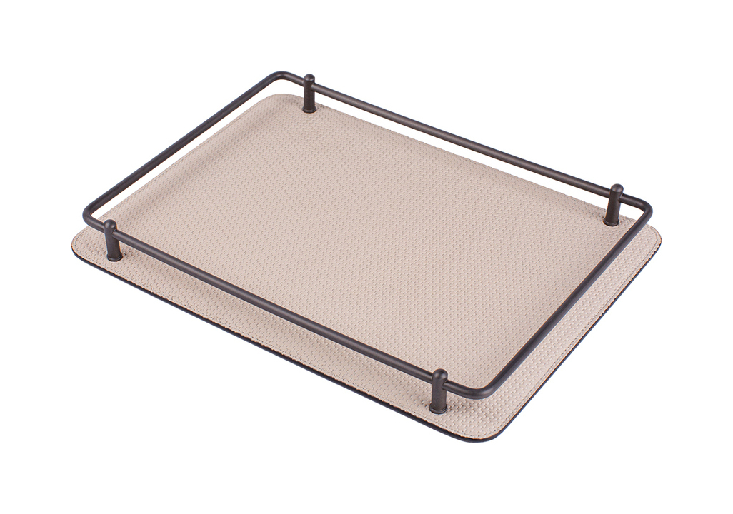 Поднос прямоугольный RONDO 28.5х38.5 см светло-серый