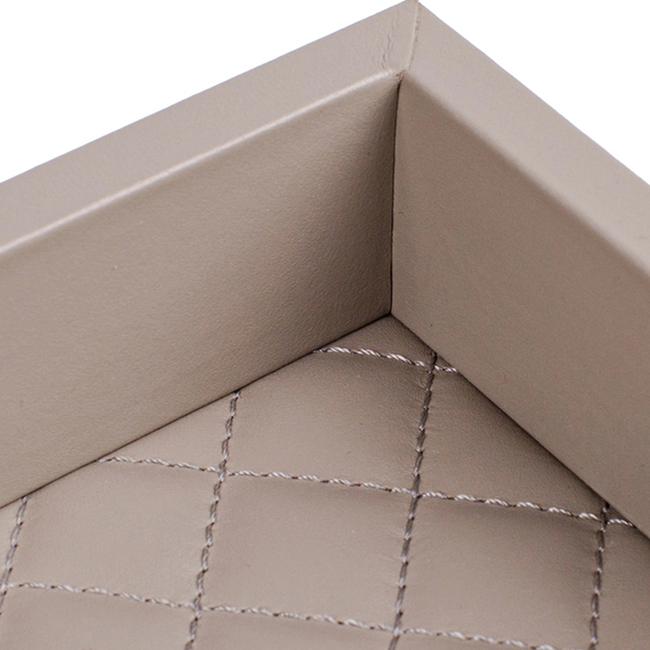 Поднос FEBE 24х18 см кожа серый RIVIERE VT3-PTRV18