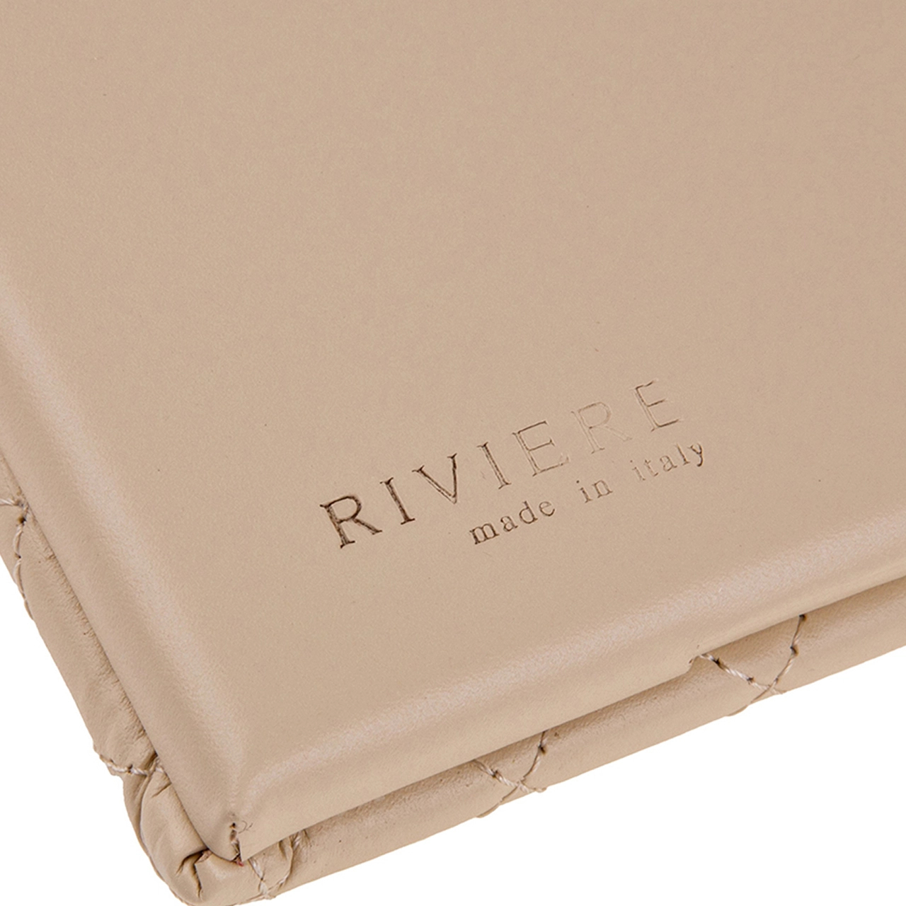 Фоторамка ANITA 10х15 кожа слоновая кость RIVIERE F1-PTCHROMERV06