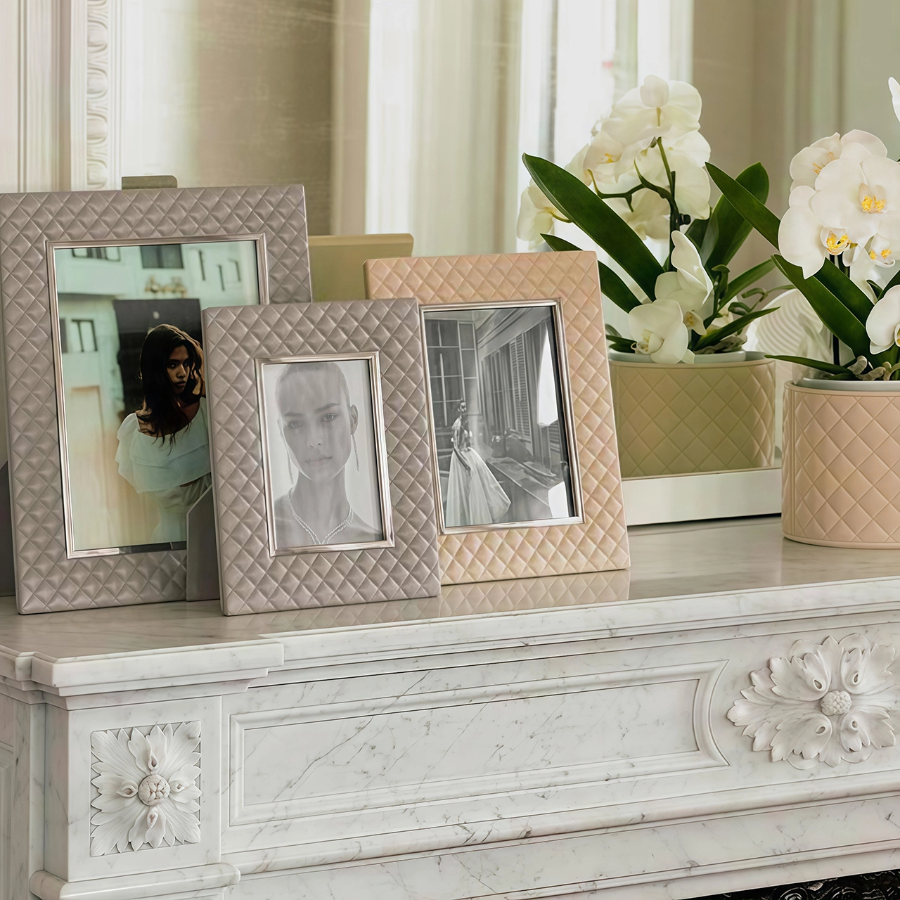 Фоторамка ANITA 13х18 кожа слоновая кость – 2