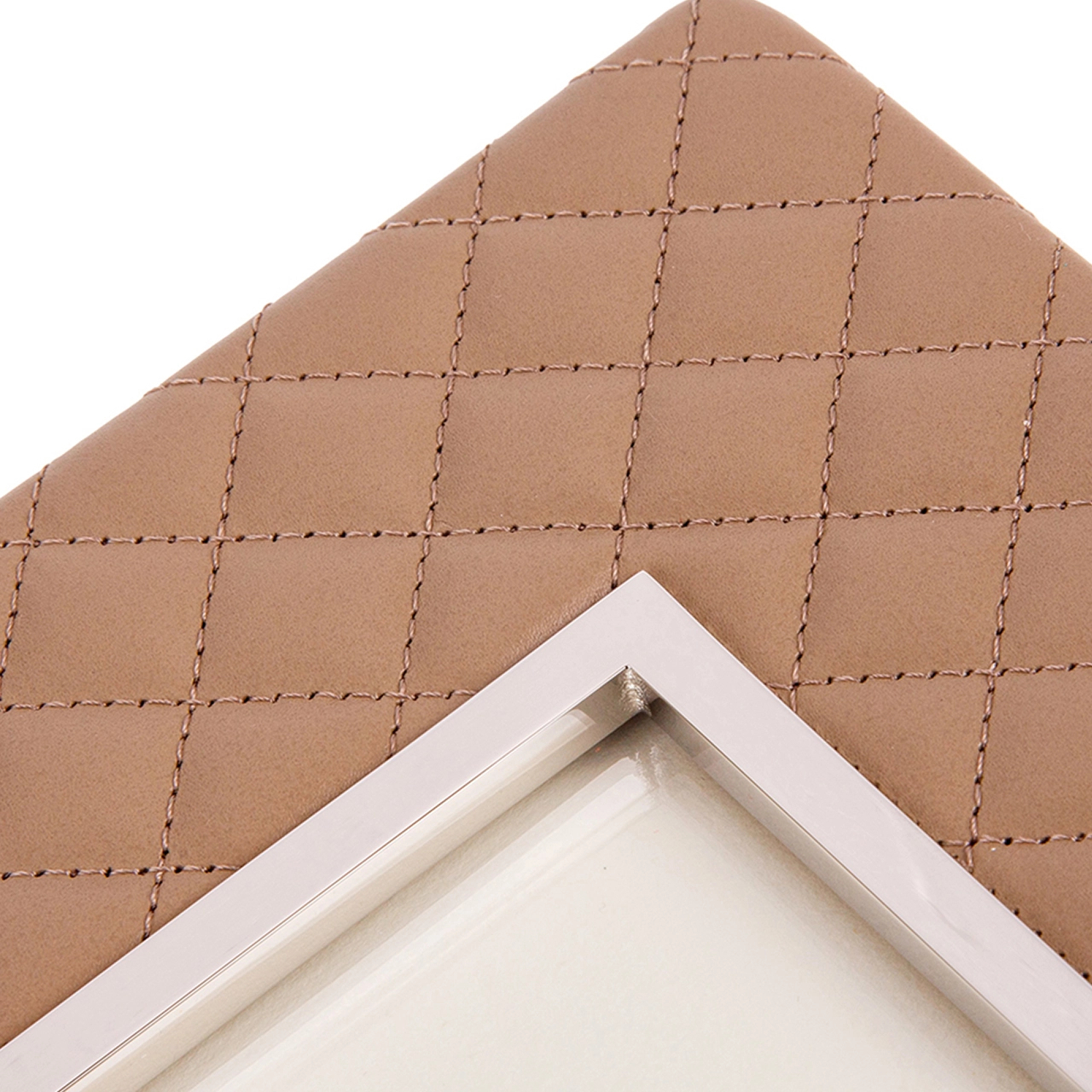 Фоторамка ANITA 10х15 кожа тауп RIVIERE F1-PTCHROMERV105