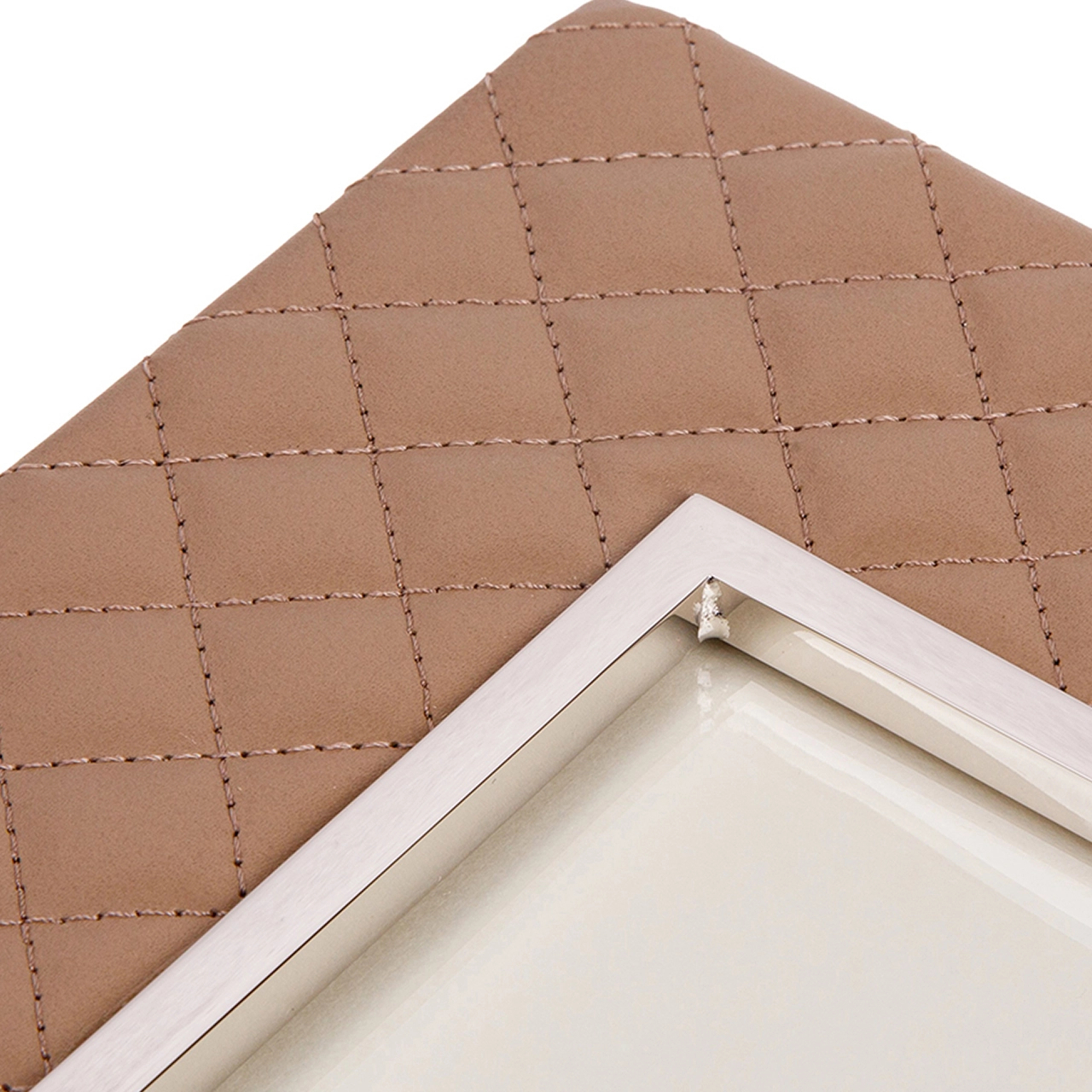 Фоторамка ANITA 13х18 кожа тауп RIVIERE F2-PTCHROMERV105