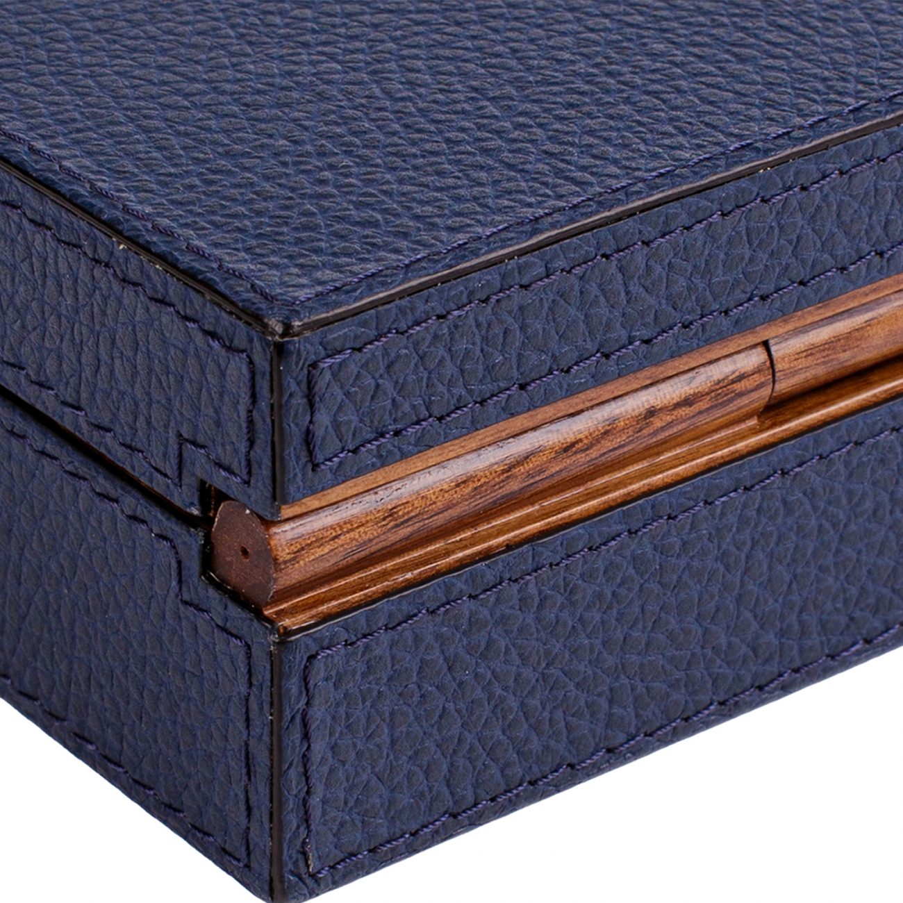 Шкатулка для запонок JEFF кожа темно-синяя GIOBAGNARA GS010H12ST12