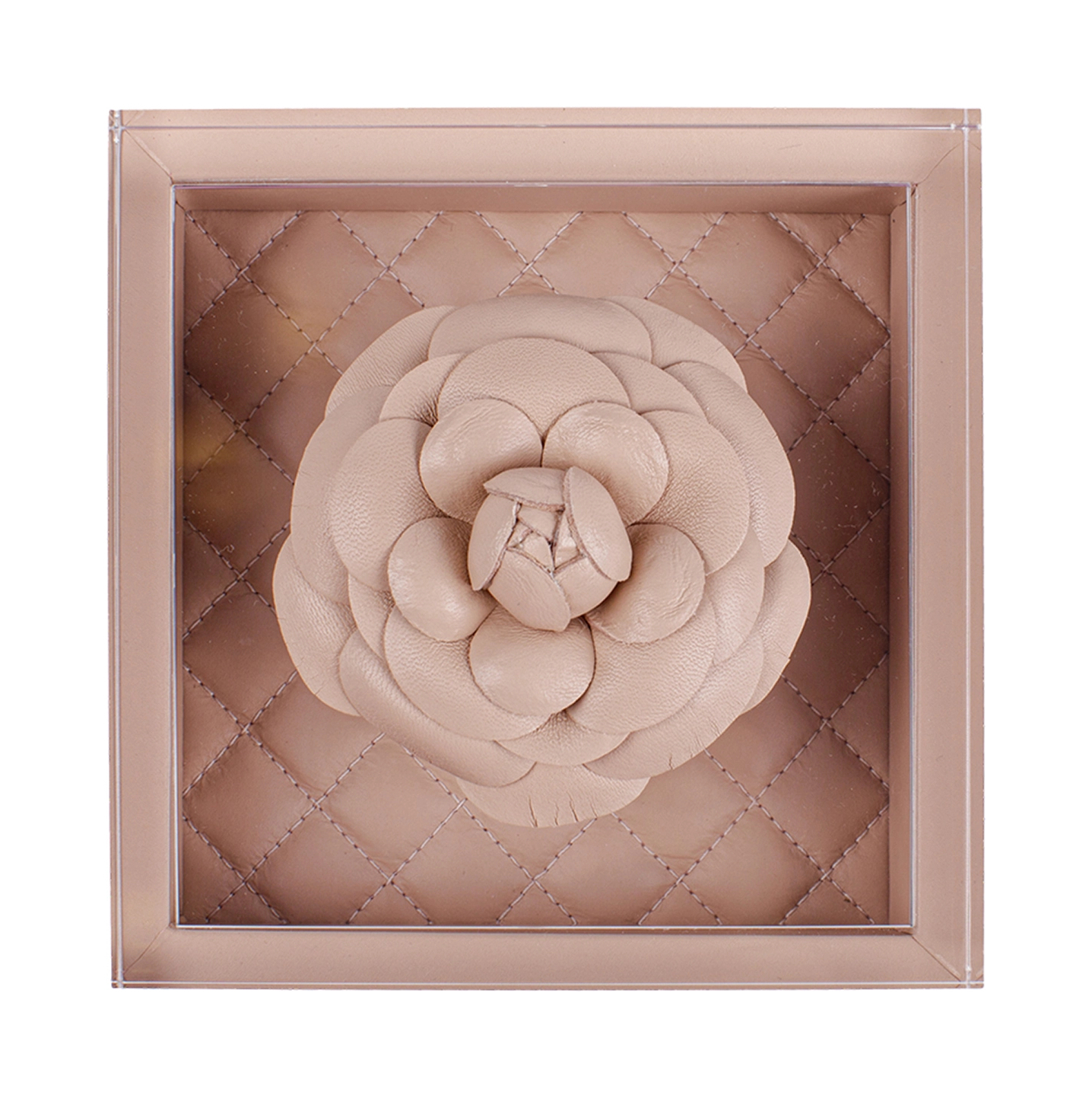 Шкатулка FLEUR DIAMONDS 15 см кожа розовая RIVIERE S1-PT/FLRV187RV187