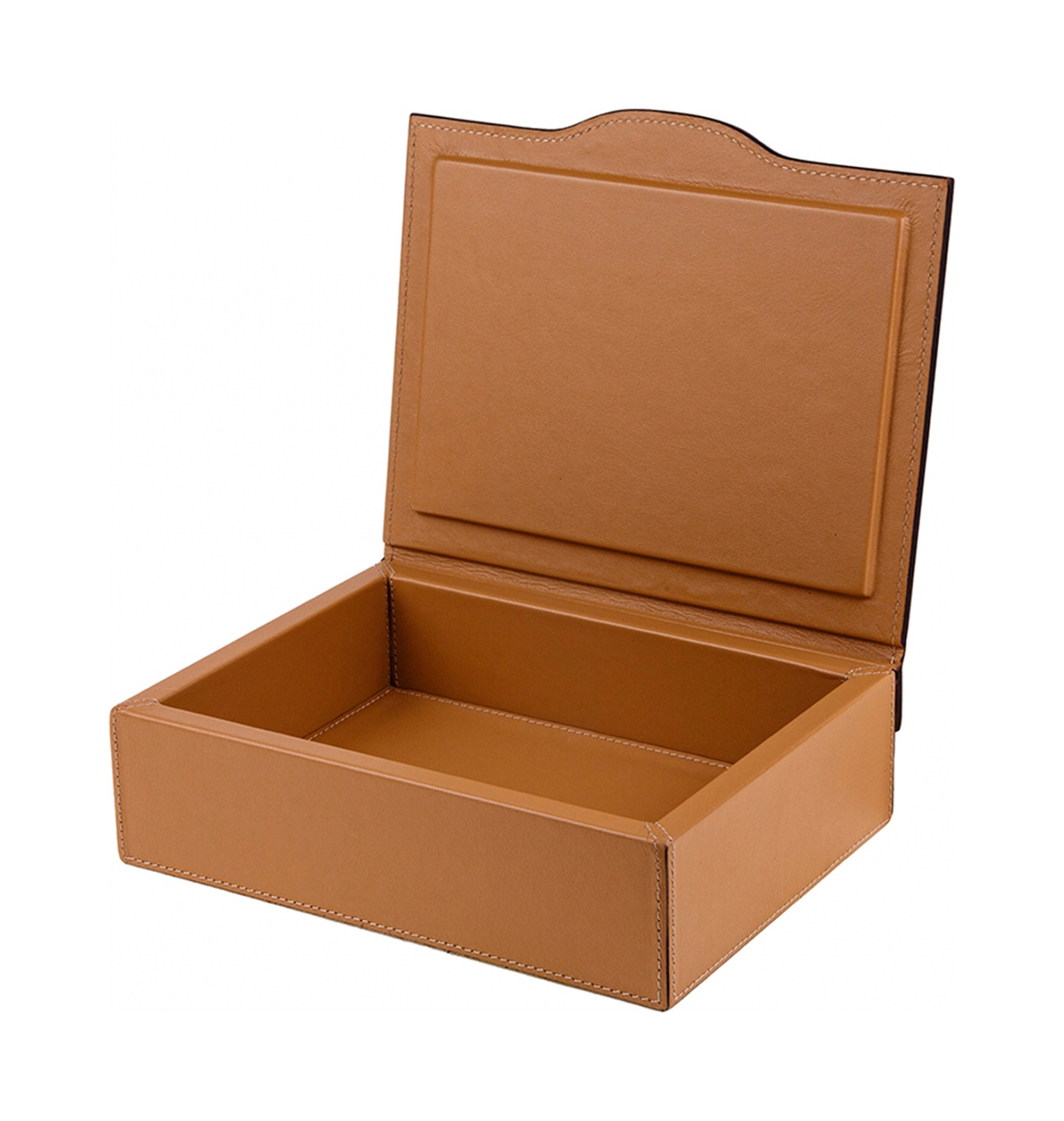 Шкатулка LUNA 23х18.5 см кожа капучино