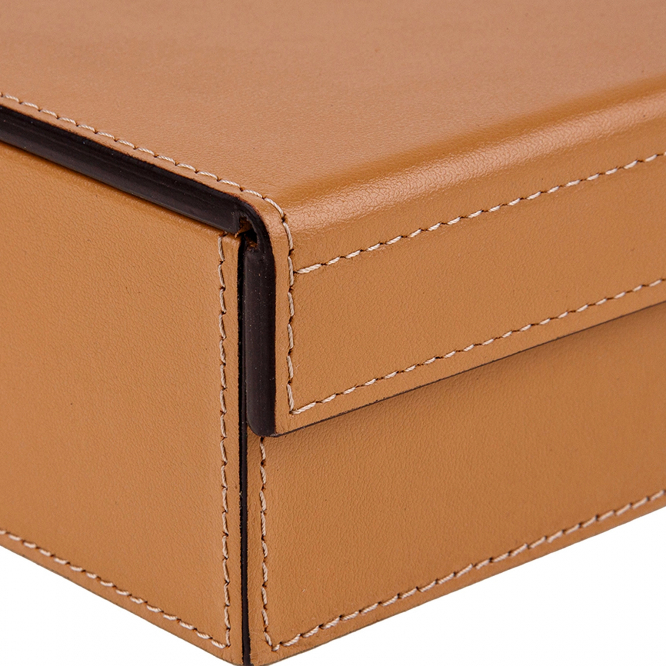 Шкатулка LUNA 23х18.5 см кожа капучино GIOBAGNARA HB311F42ST42