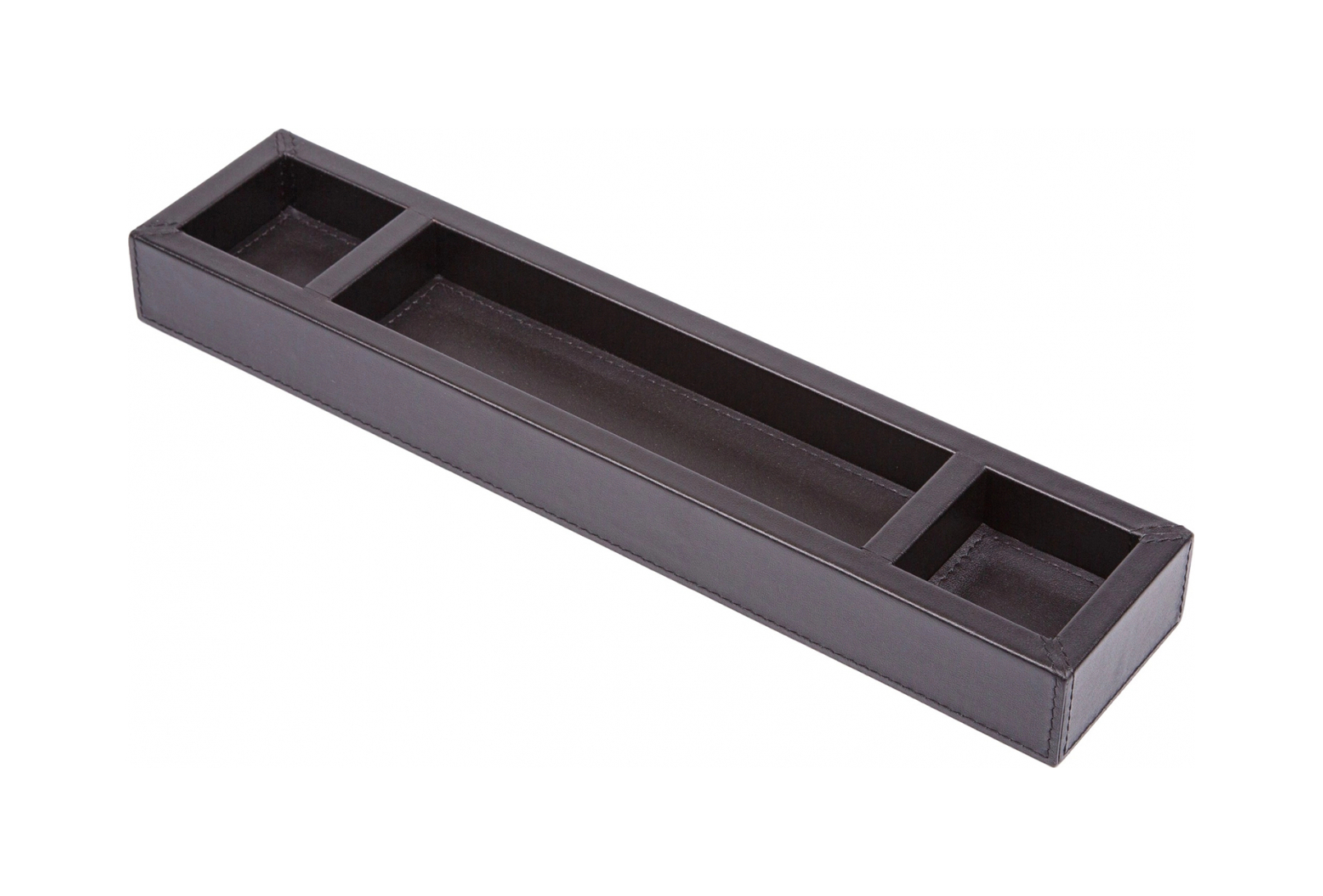 Подставка для ручек TREBIC 35.5 см кожа черная