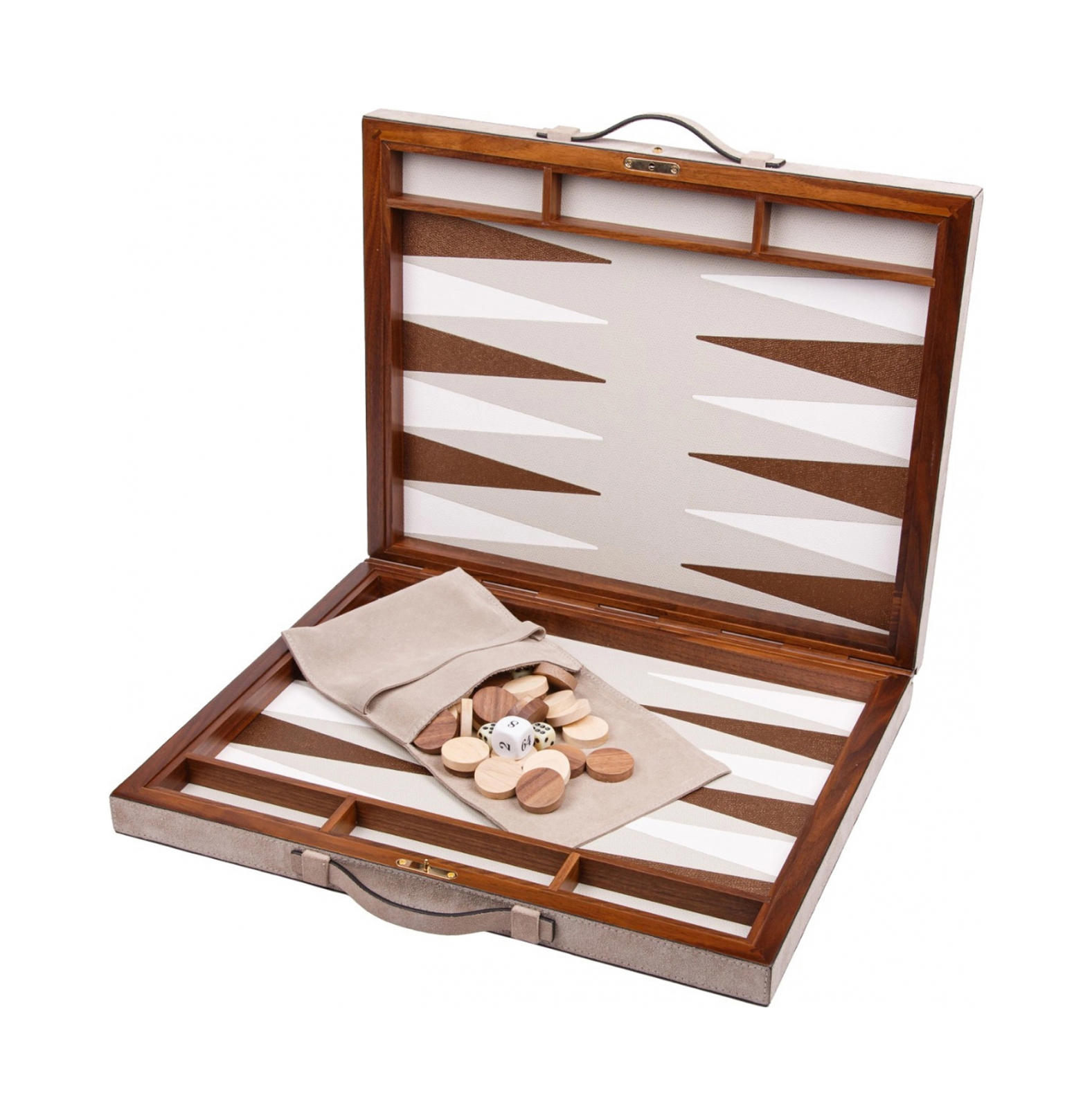 Нарды BOND замша светло-серые