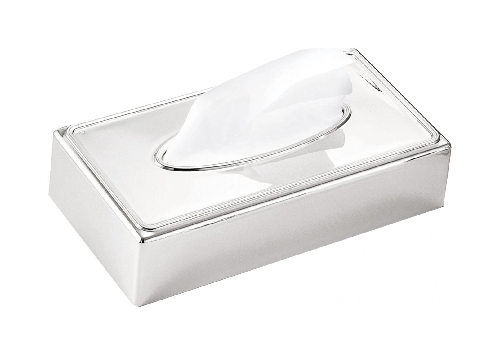 Салфетница CASA прямоугольная 23.5x12.5x5.5 см посеребрение