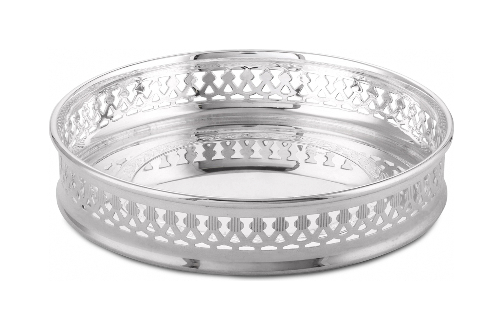 Подставка для бутылок SOTTOBOTTIGLIA 12 см посеребрение