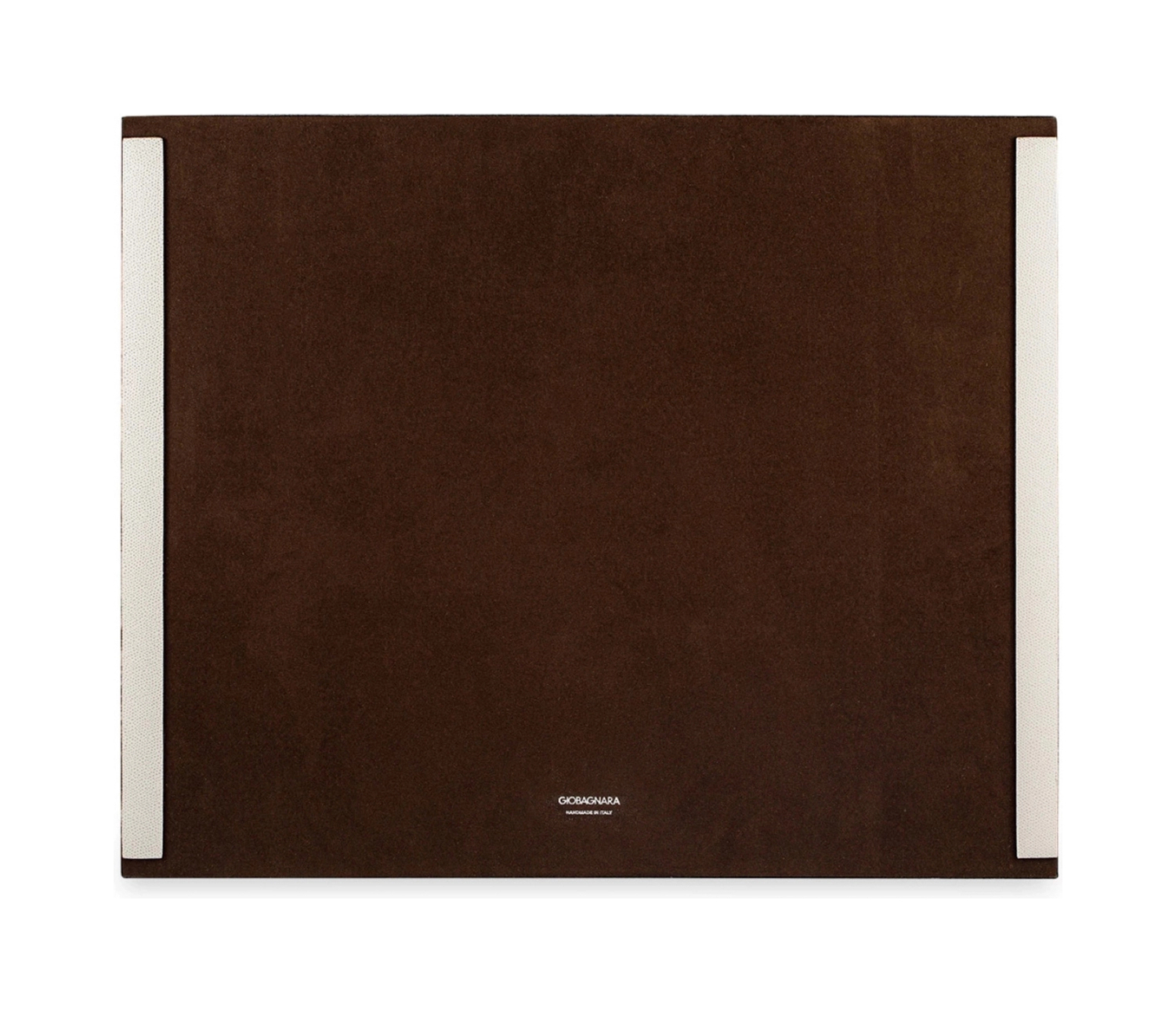 Поднос прямоугольный с ручками VICTOR 44х54 см кожа светло-серый хром GIOBAGNARA TV204X37ST37